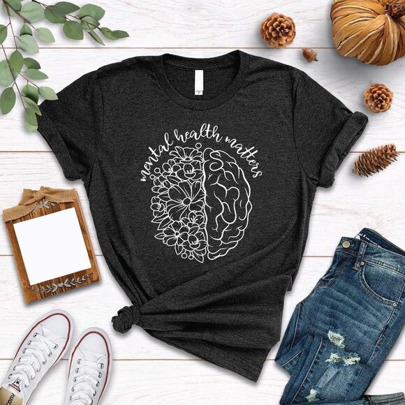 Bella & Canvas Mental Health Matters HeatherT-shirt - Picture 1 of 1